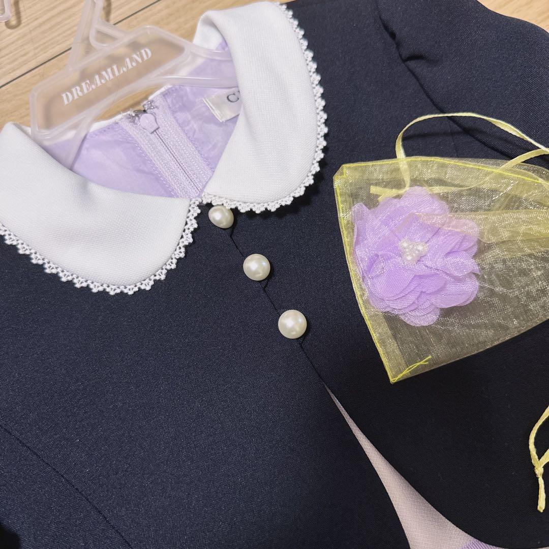 ショパン　入学式　パネルフラワーアンサンブル　120 美品　パンプス　ソックス