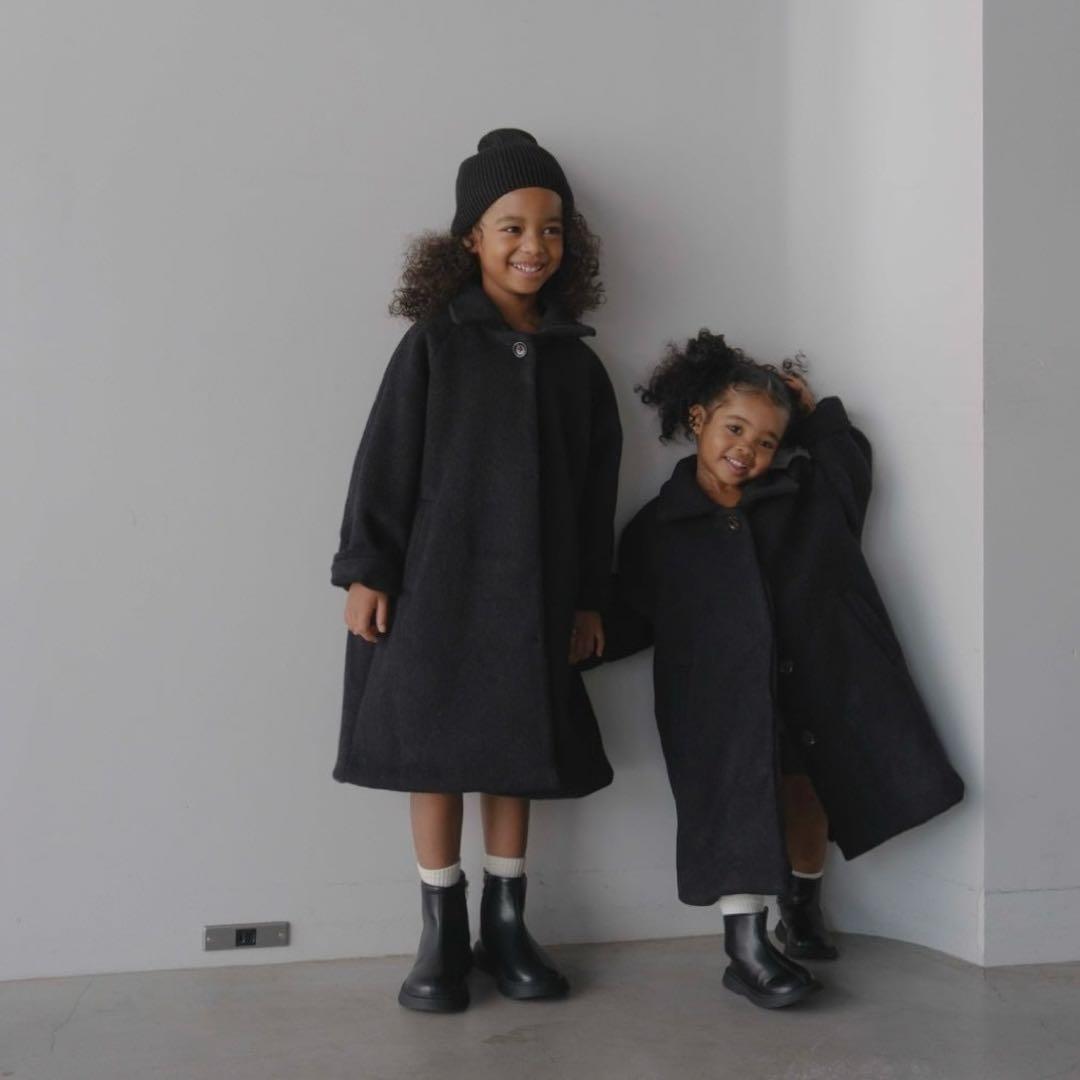 コート chaisy Wool Stand Collar Coat 140-150cm