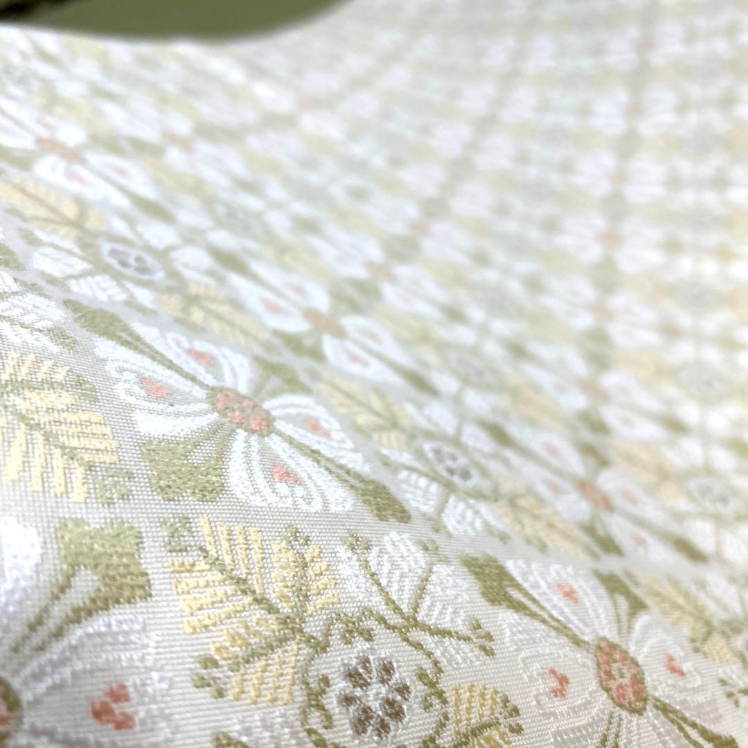 正絹　袋帯《花紋様》