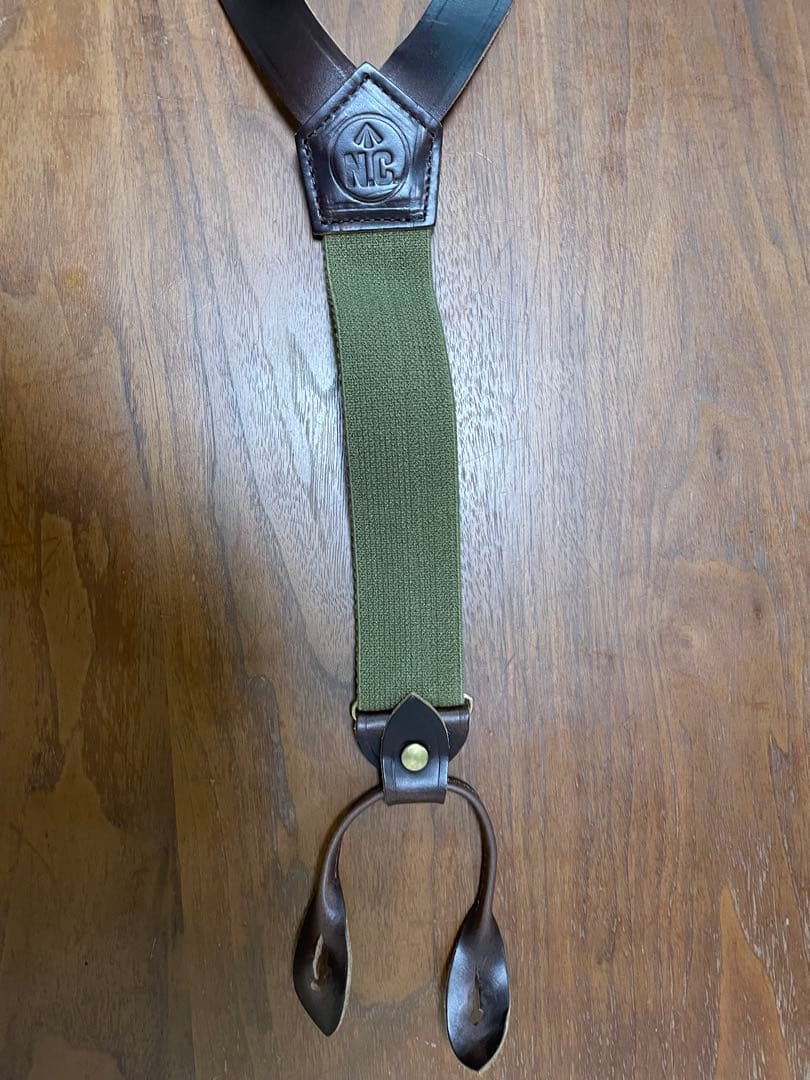 Nigel Cabourn ナイジェルケーボン エクセルレザー サスペンダー