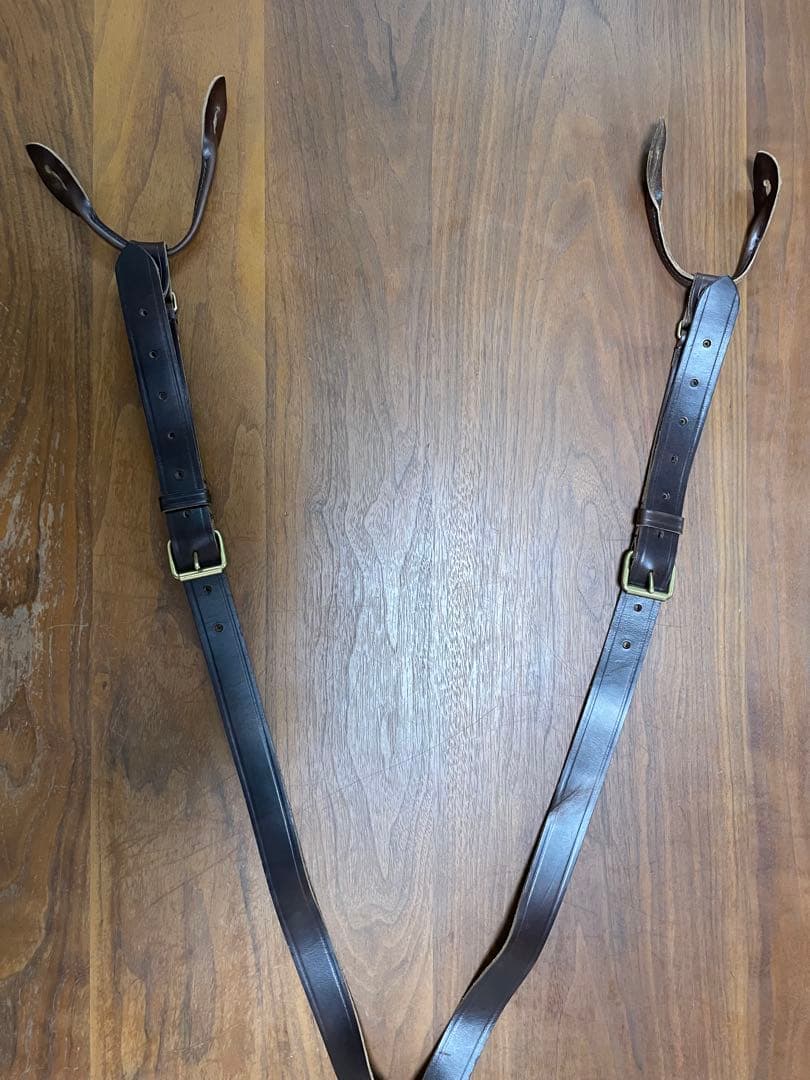 Nigel Cabourn ナイジェルケーボン エクセルレザー サスペンダー