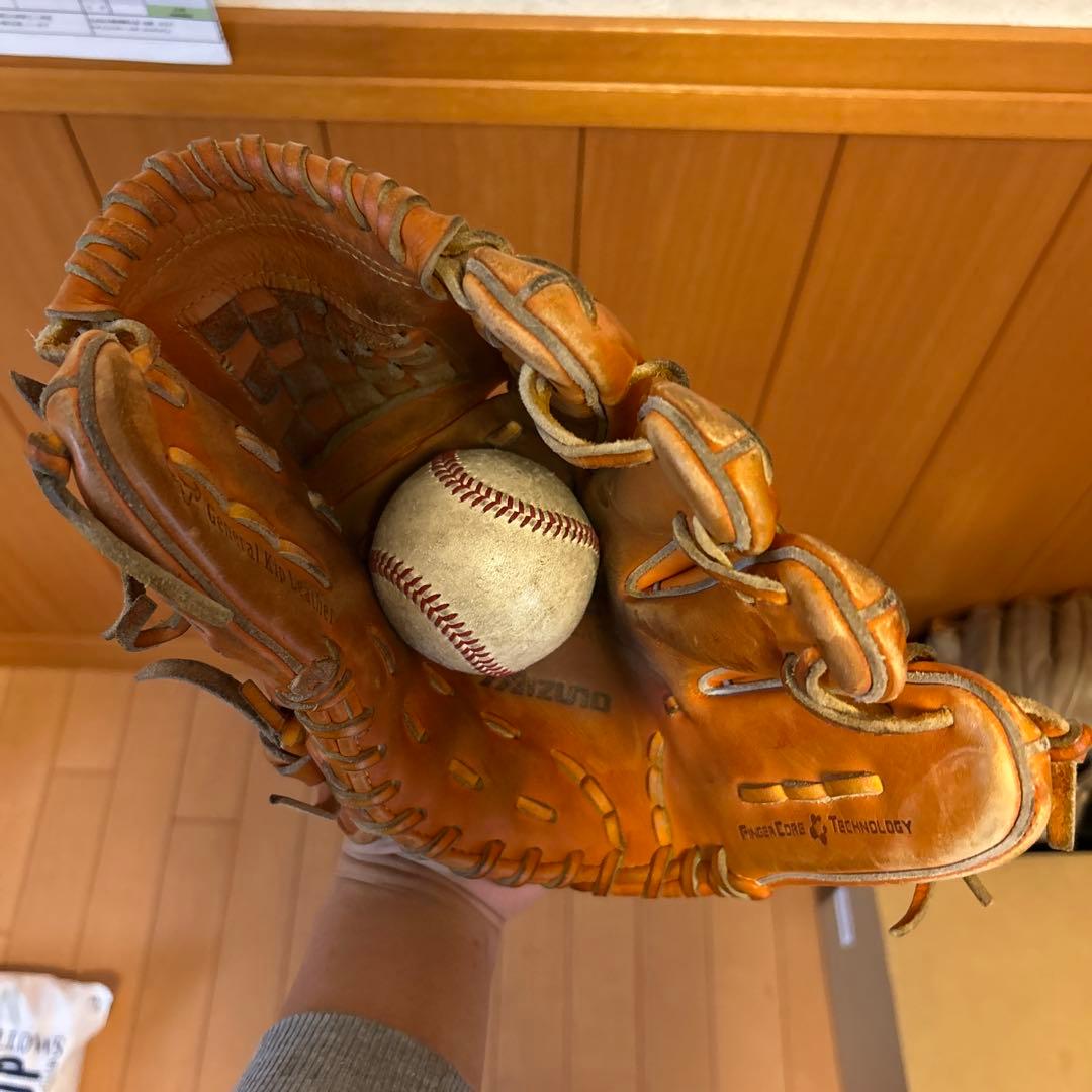 ミズノプロ 硬式グローブ ブラウン