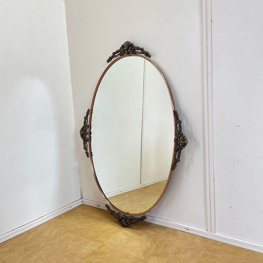 ビンテージ ミラー④ 鏡 アンティーク調 ウォールミラー 壁掛け 大型 美容室