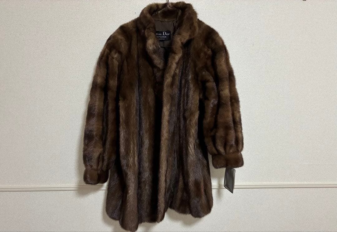 d*2様 ★Christian Dior 毛皮ミンクコートレディース9-11サイ