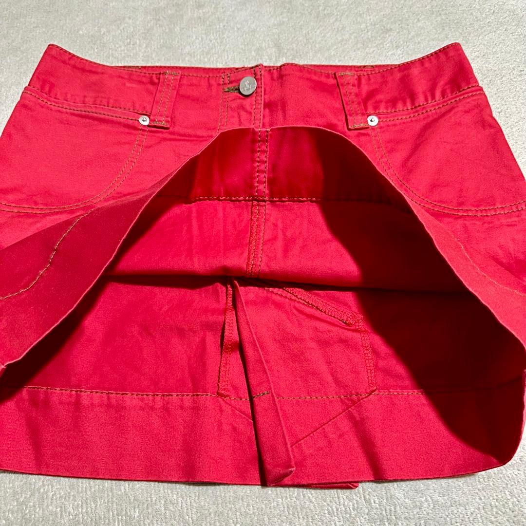 極美品 ヴィヴィアンウエストウッド ミニスカート Lサイズ オーブ刺繍