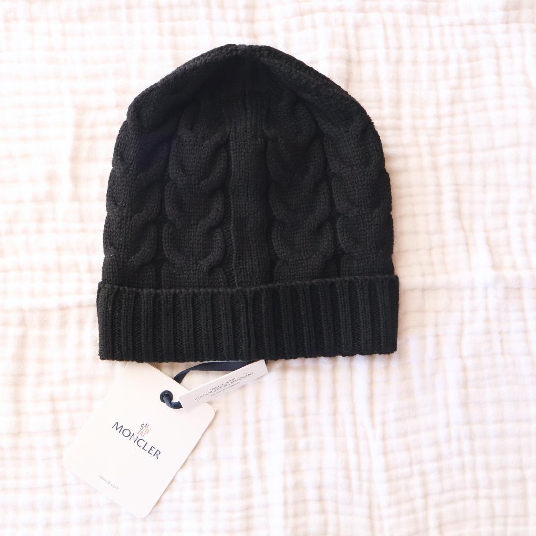 SALE★Moncler★ニット帽　新品　未使用　タグ付　ブラック