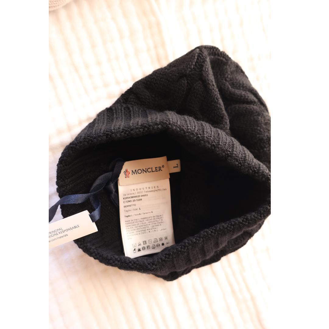 SALE★Moncler★ニット帽　新品　未使用　タグ付　ブラック