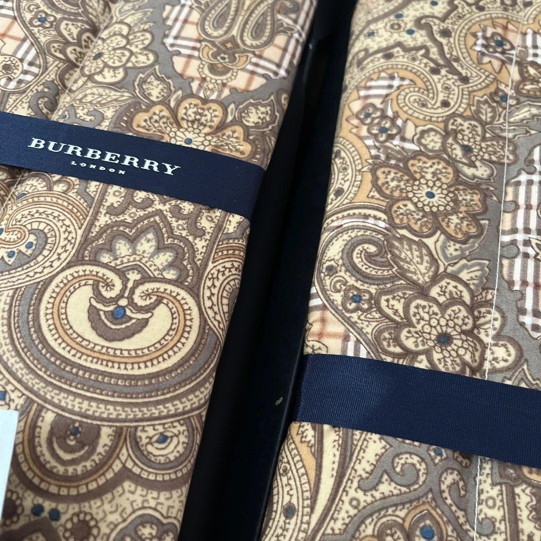 BURBERRY バーバリー ダウンケット　羽毛掛け布団　日本製　ペイズリー