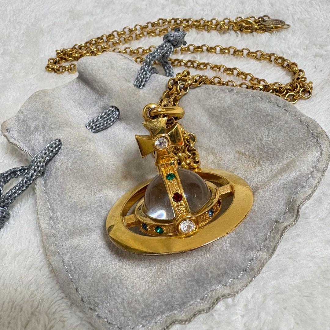 ヴィヴィアンウエストウッド スモールオーブネックレス ゴールド ヴィンテージ