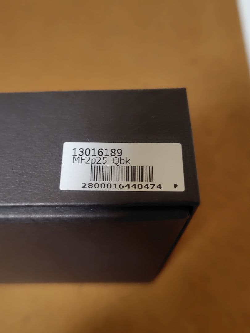 新品【エムピウ】クアドレッティ ブラック m+ ミッレフォッリエ P25 黒