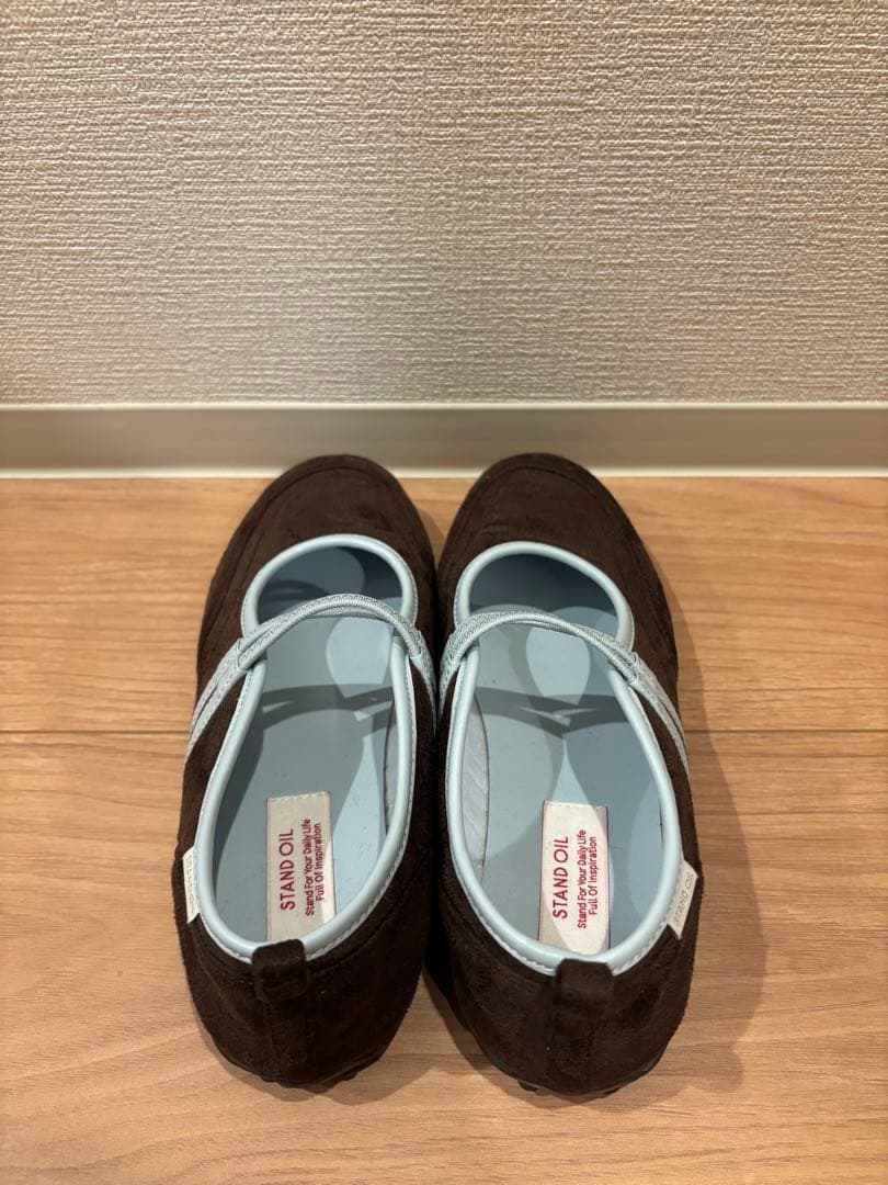 STAND OIL ストラップメリージェーンスニーカー(マロンコンビ) 23cm