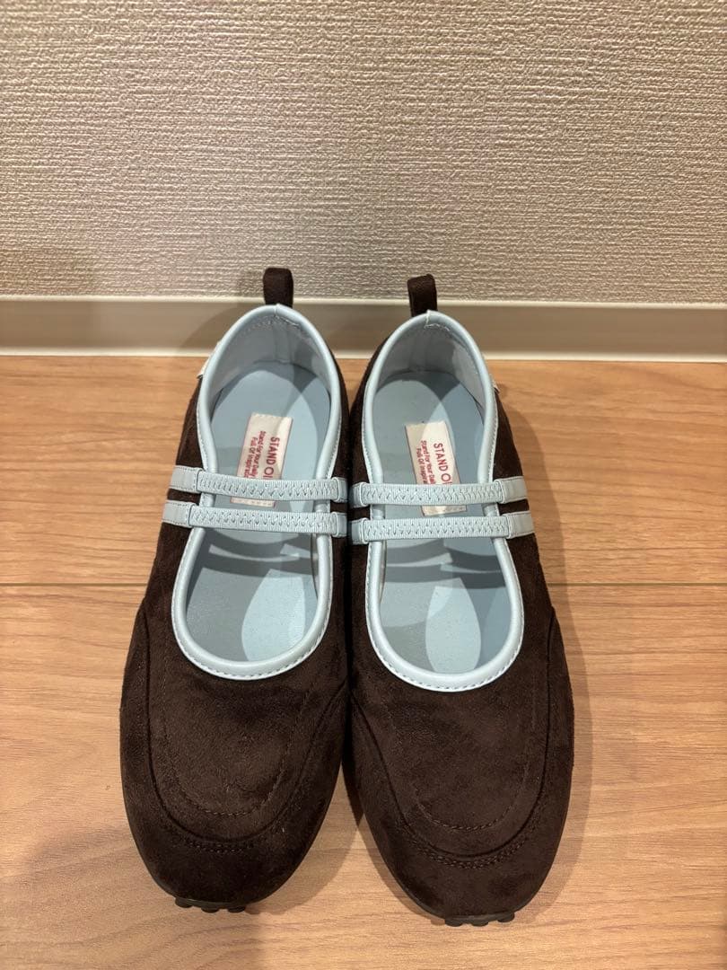 STAND OIL ストラップメリージェーンスニーカー(マロンコンビ) 23cm