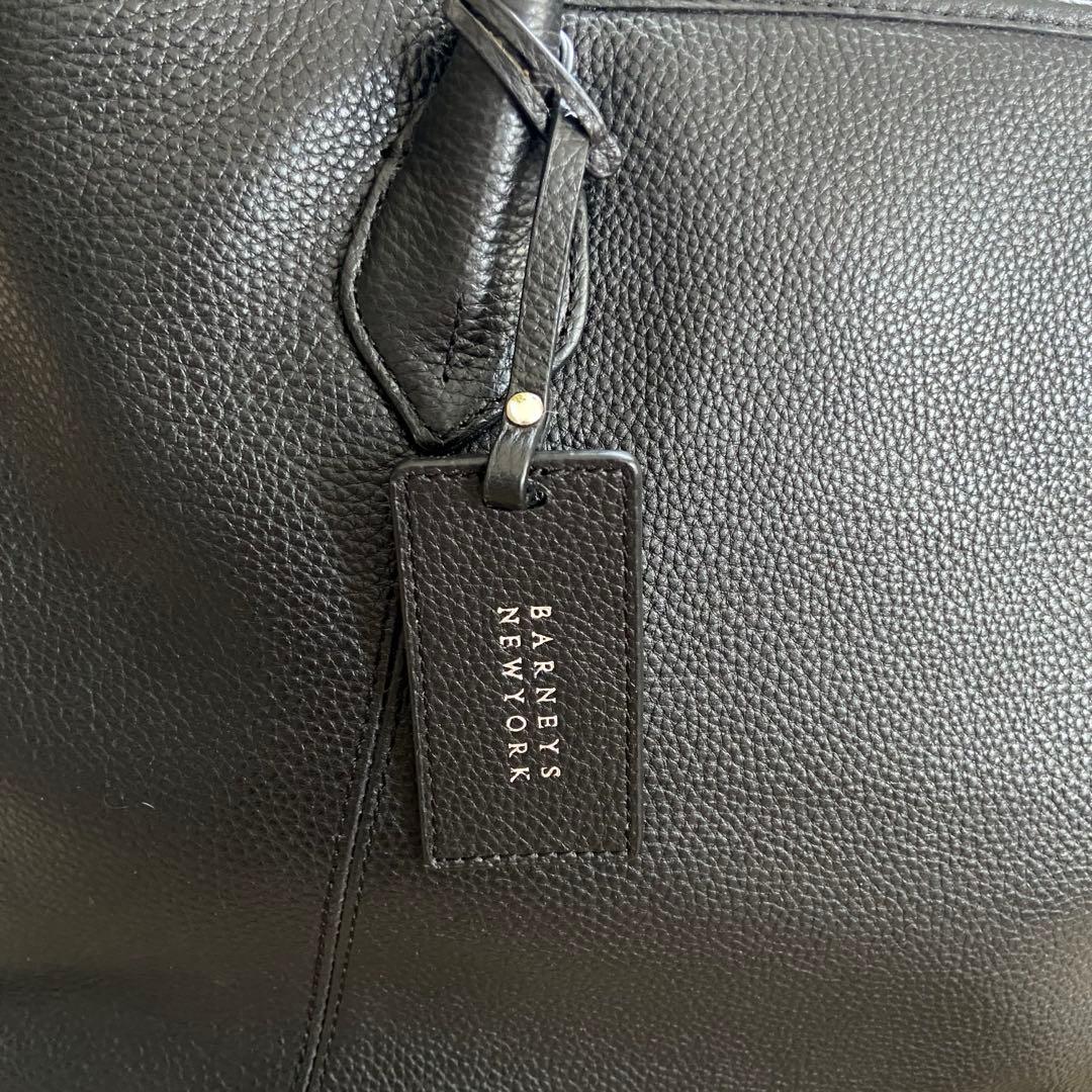 人気モデル バーニーズニューヨーク トートバッグ 肩掛け シボ革 レザー