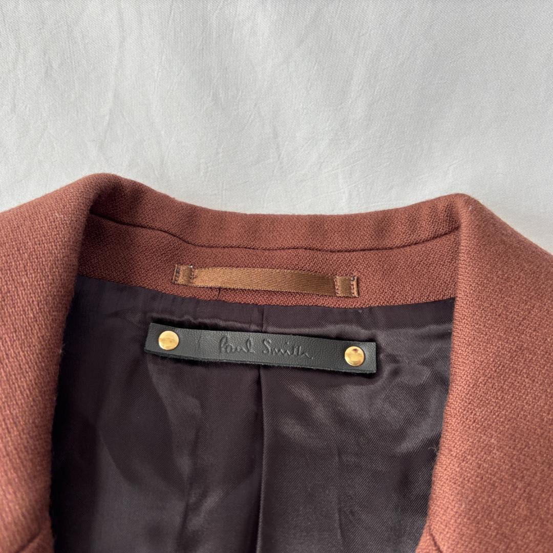 極美品 ポールスミス チェスターコート ウール 上品コーデ お洒落 ブラウン L
