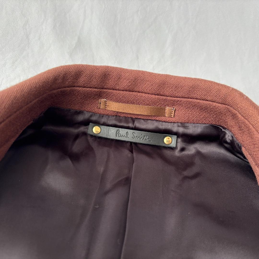 極美品 ポールスミス チェスターコート ウール 上品コーデ お洒落 ブラウン L