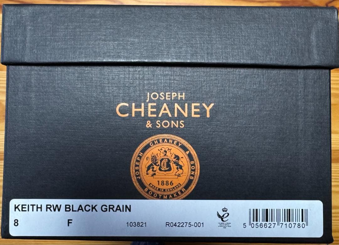 CHEANEY KEITH チーニー キース 8 黒 美品 2025年11月購入