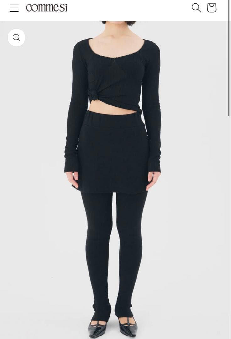 レッグウェア Docking Skirt Leggings commesi studio