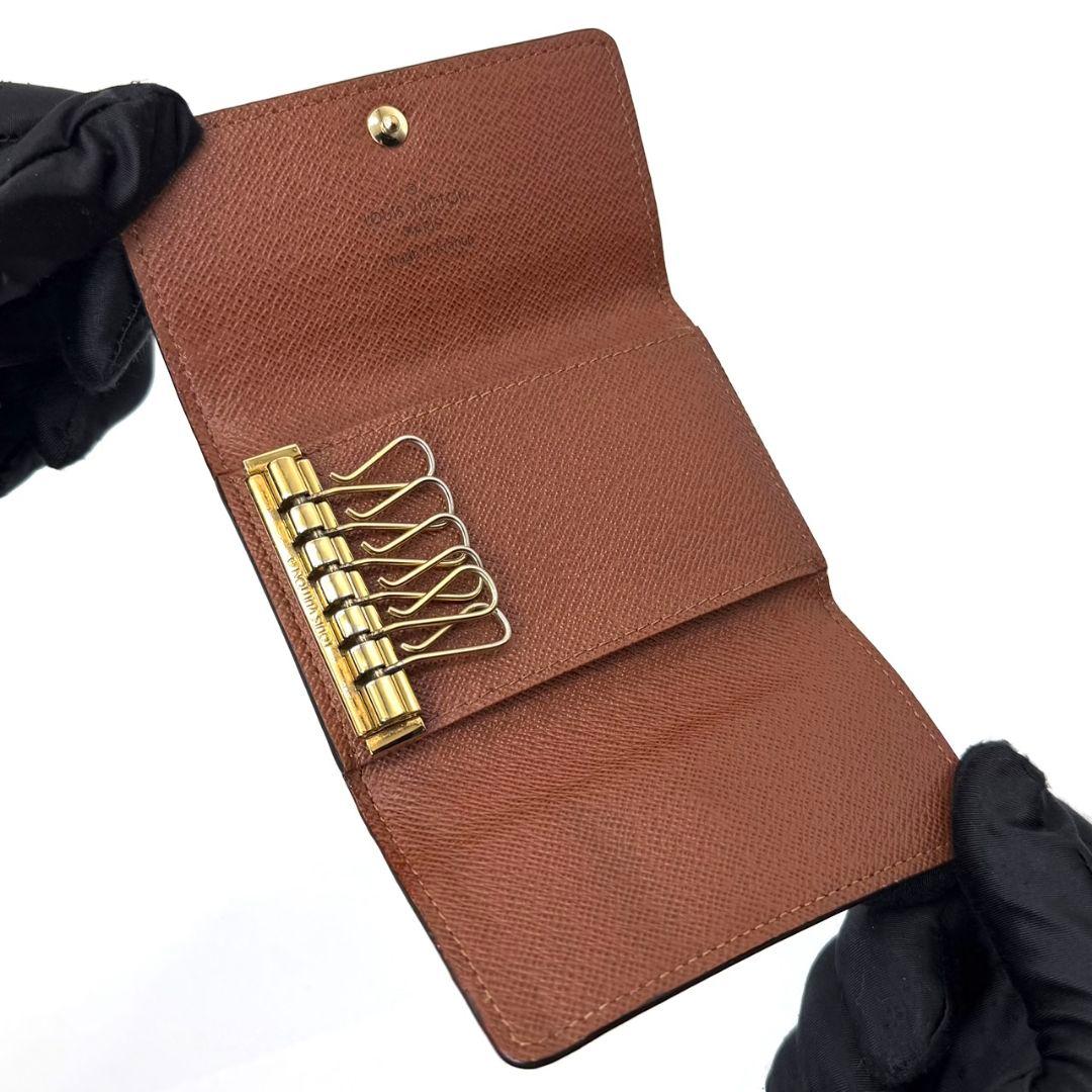 美品 ルイヴィトン モノグラム ミュルティクレ6 キーケース 6連 key 鍵