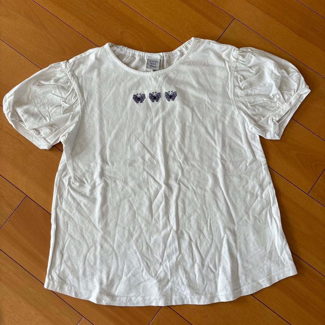 【美品】ANNA SUI MINI アナスイミニ チェック柄セットアップ 140