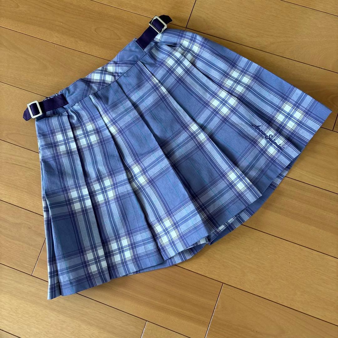 【美品】ANNA SUI MINI アナスイミニ チェック柄セットアップ 140