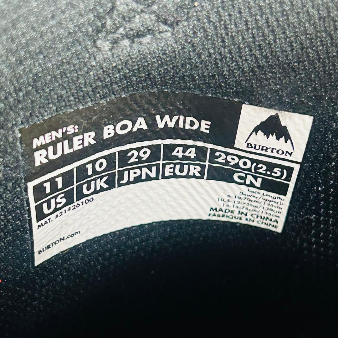 【未使用級】Burton バートン RULER BOA WIDE 29cm