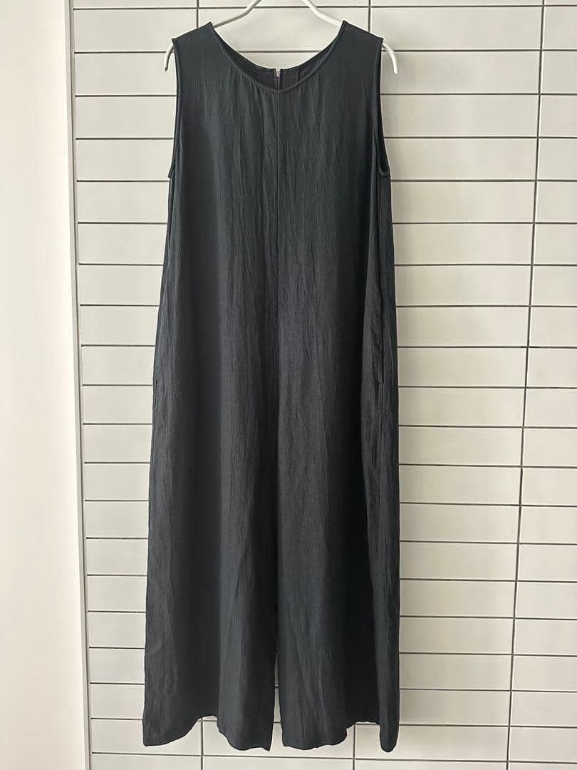 evam eva リネンオールインワン