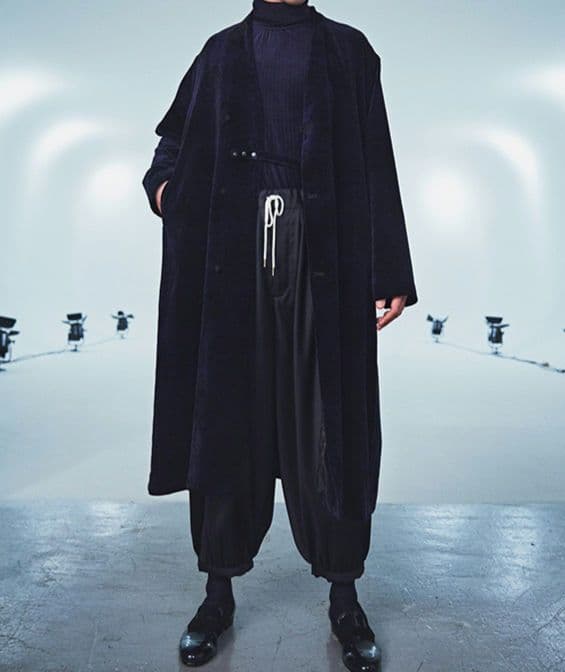 Sasquatchfabrix.　VELVET COAT　ネイビー