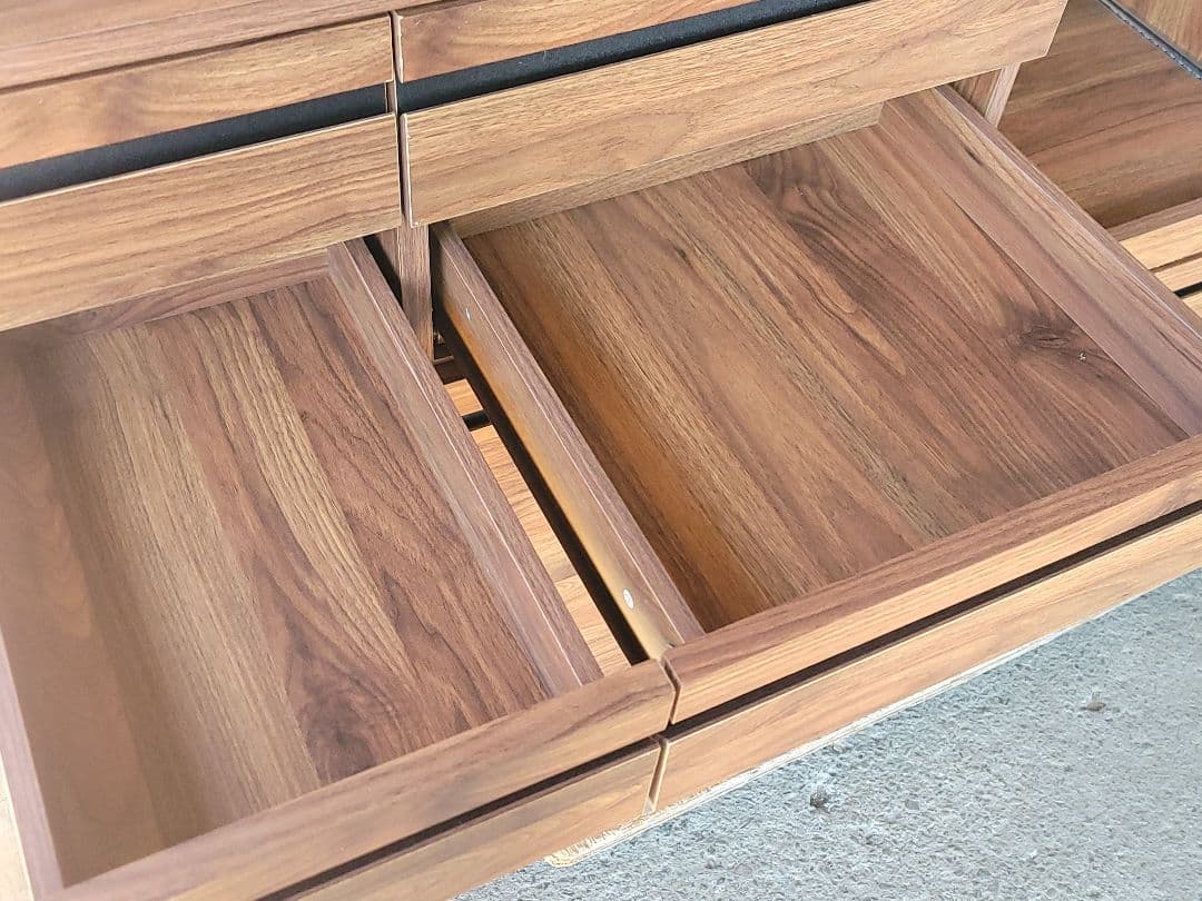 木目調 アイアンフレーム キッチンボード レンジ台 食器棚 ヴィンテージ風