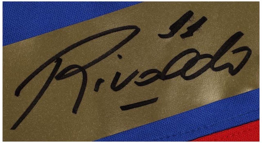 Rivaldo サイン入り Barcelona ユニフォーム ベケット鑑定済