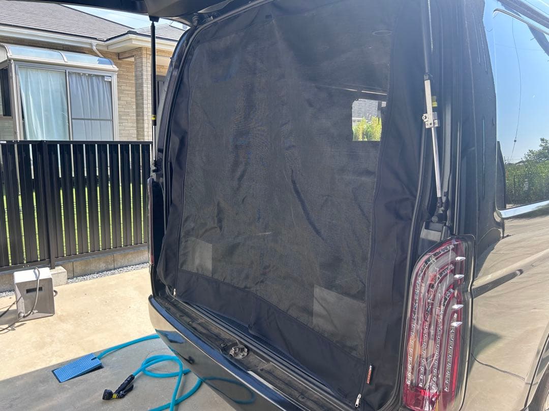 ユーアイビークルUivehicle虫除け防虫ネット ハイエースワイドリアゲート