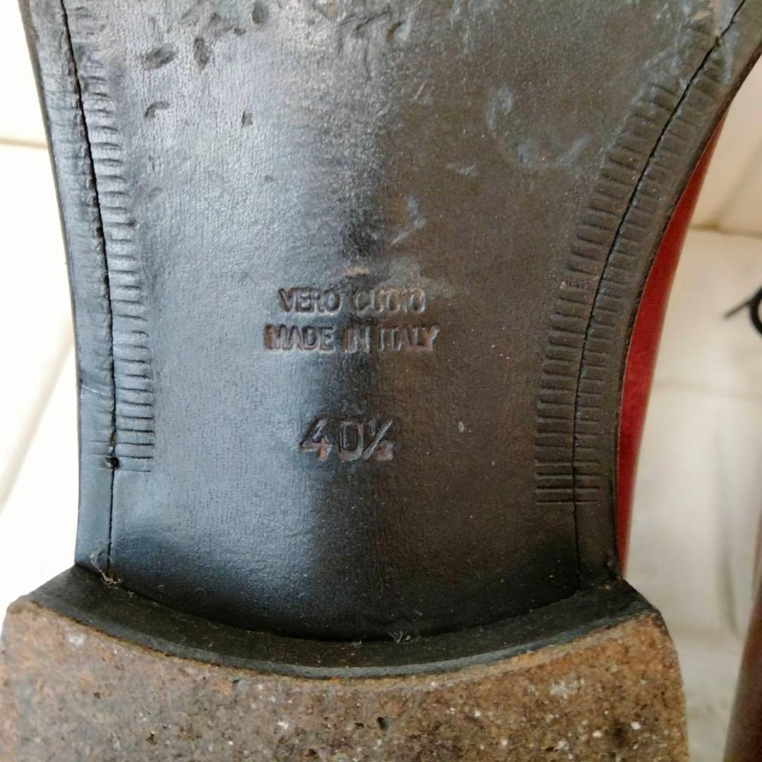 ロッソ フェオレンティーノ　レザードレスシューズ　27.5cm相当　イタリア製