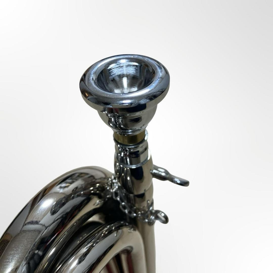 HOLST 浜松まつり 信号ラッパ 3つ巻き シルバー ケース付き 海上自衛隊