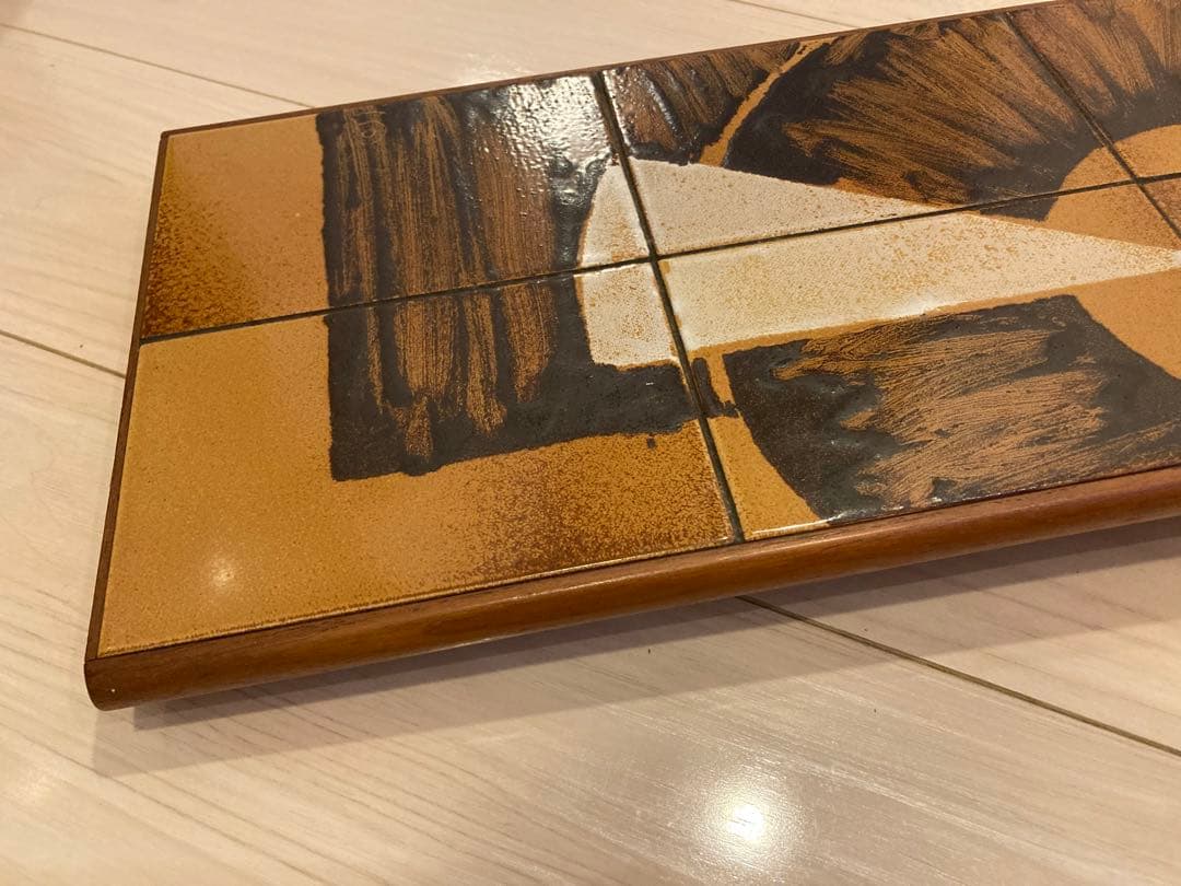 【まき】デンマーク ヴィンテージ タイル 花台テーブルオブジェ