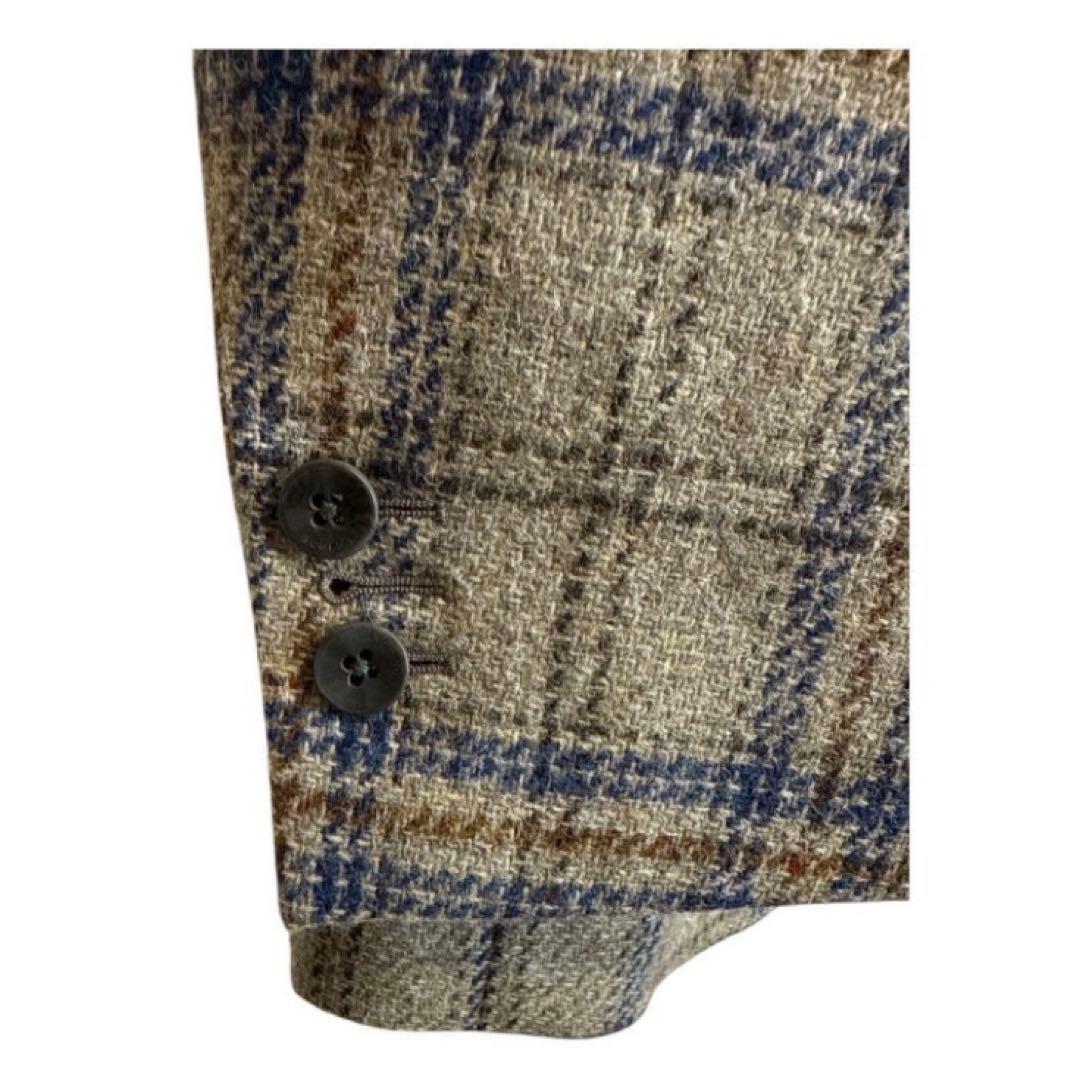 BOGLIOLI ボリオリ ウール100% チェック柄テーラードジャケット 48