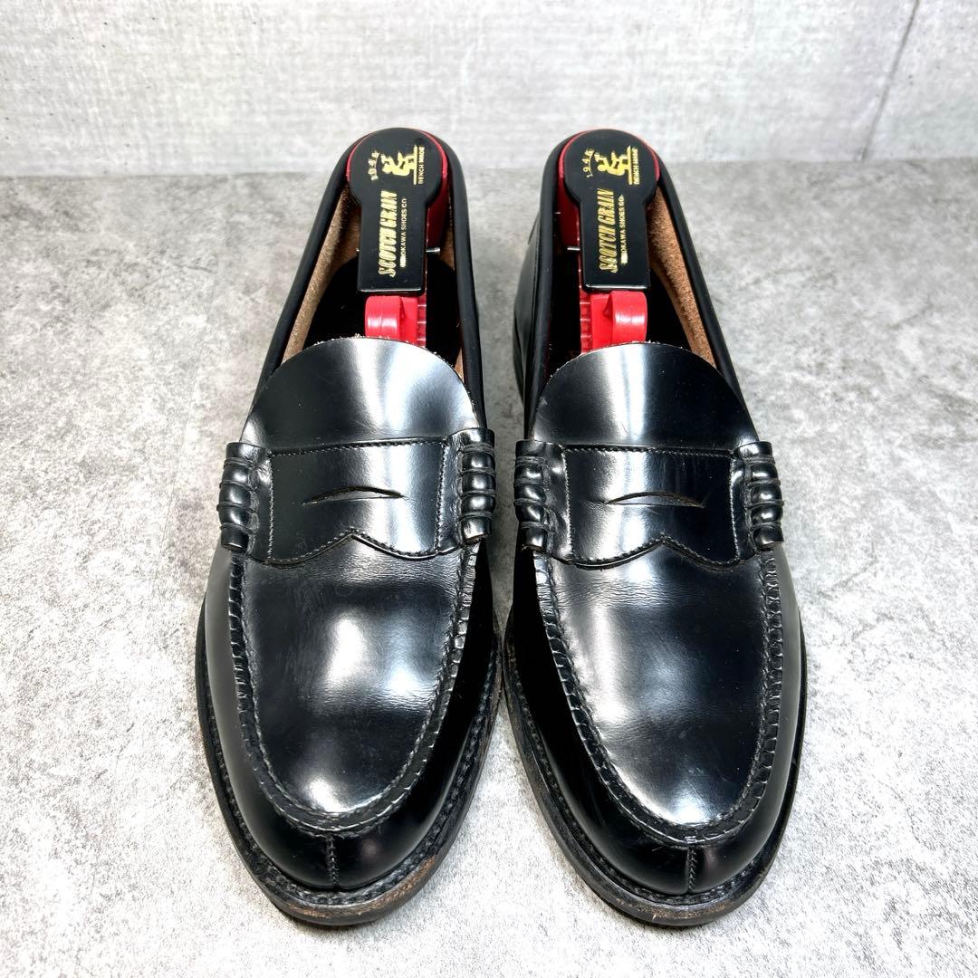 極美品【REGAL】ローファー/2177/革靴/リーガル/ブラック/厚底