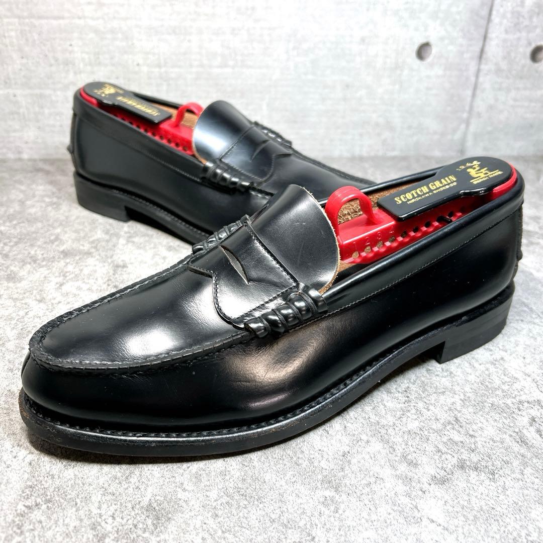 極美品【REGAL】ローファー/2177/革靴/リーガル/ブラック/厚底