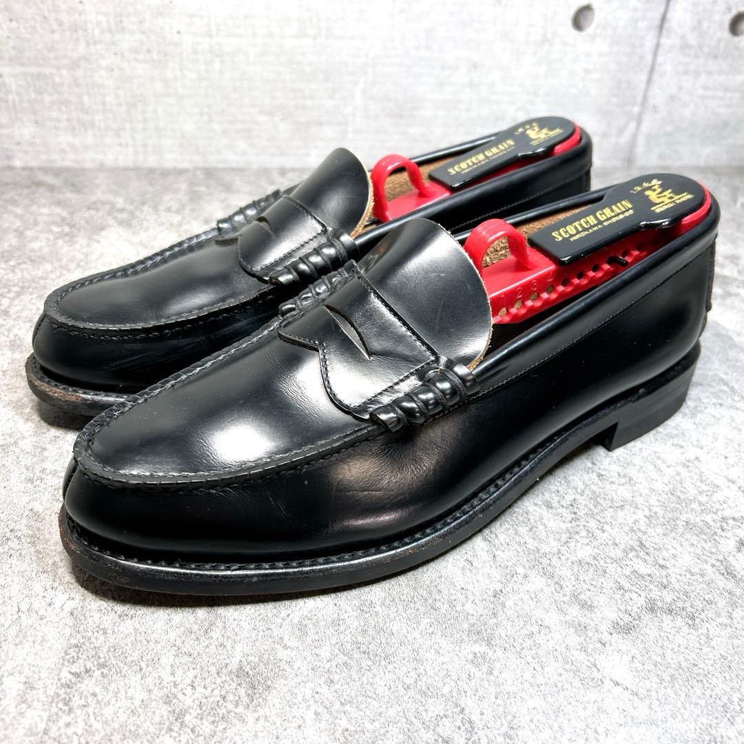 極美品【REGAL】ローファー/2177/革靴/リーガル/ブラック/厚底