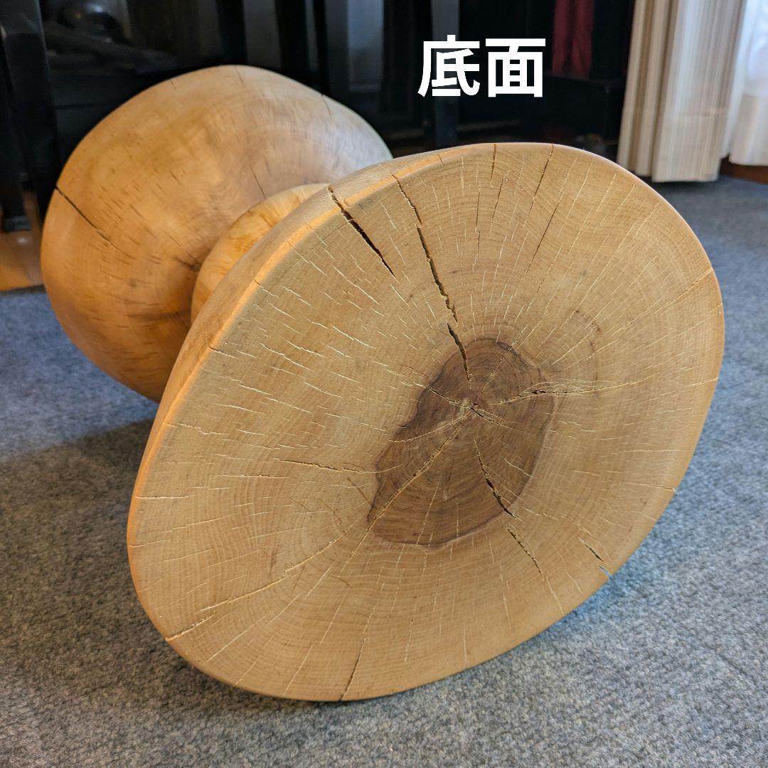 水目桜　天然木　切り株　丸太　椅子　スツール　高さ約35㎝