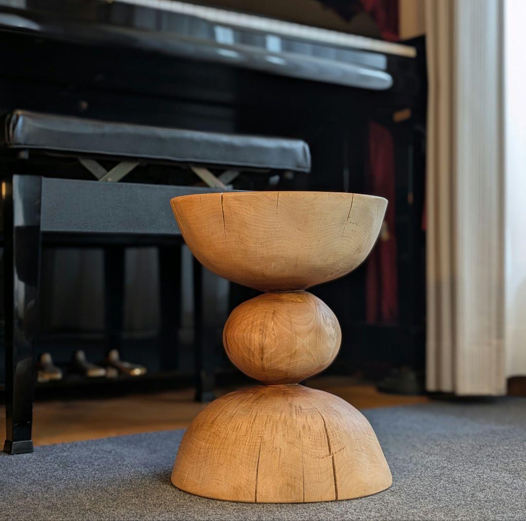 水目桜　天然木　切り株　丸太　椅子　スツール　高さ約35㎝