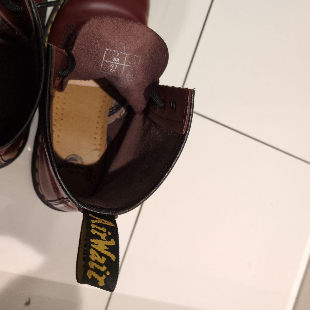 ドクターマーチン エアークッションソール ワークブーツ 26.0 レッド系