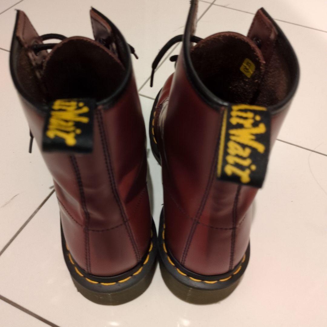 ドクターマーチン エアークッションソール ワークブーツ 26.0 レッド系