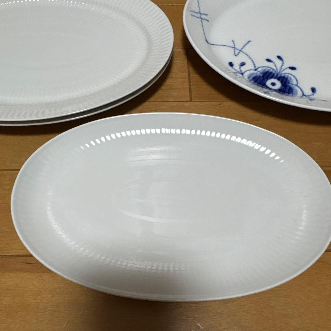 ロイヤルコペンハーゲン　オーバルプレート3枚セット