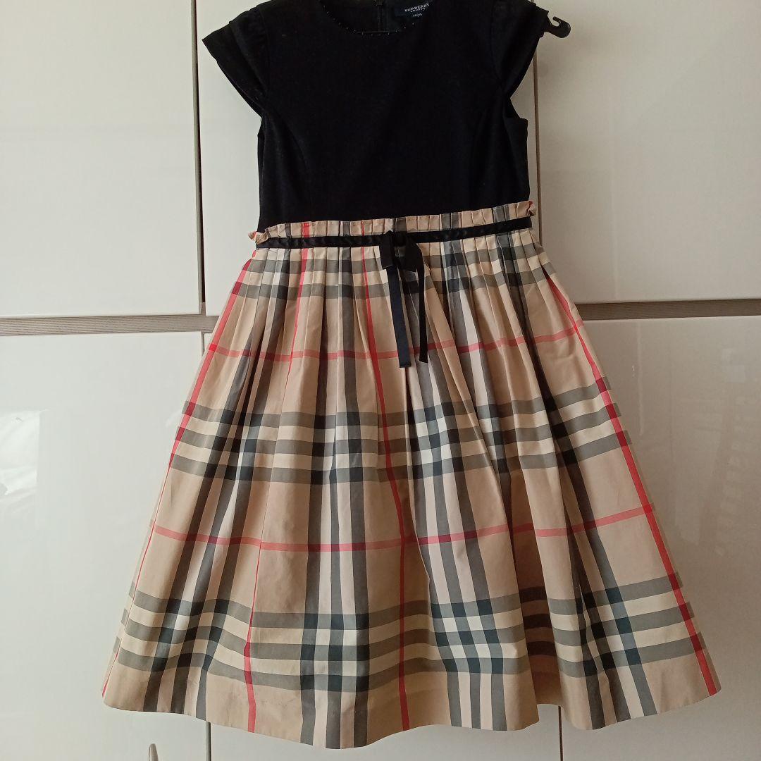 Burberry チェック柄ワンピース 半袖