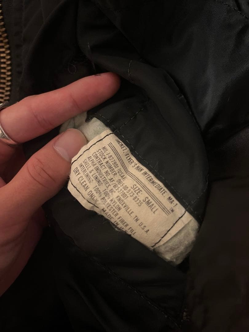 Alpha ma1 80s 初期モデル ブラック sサイズ