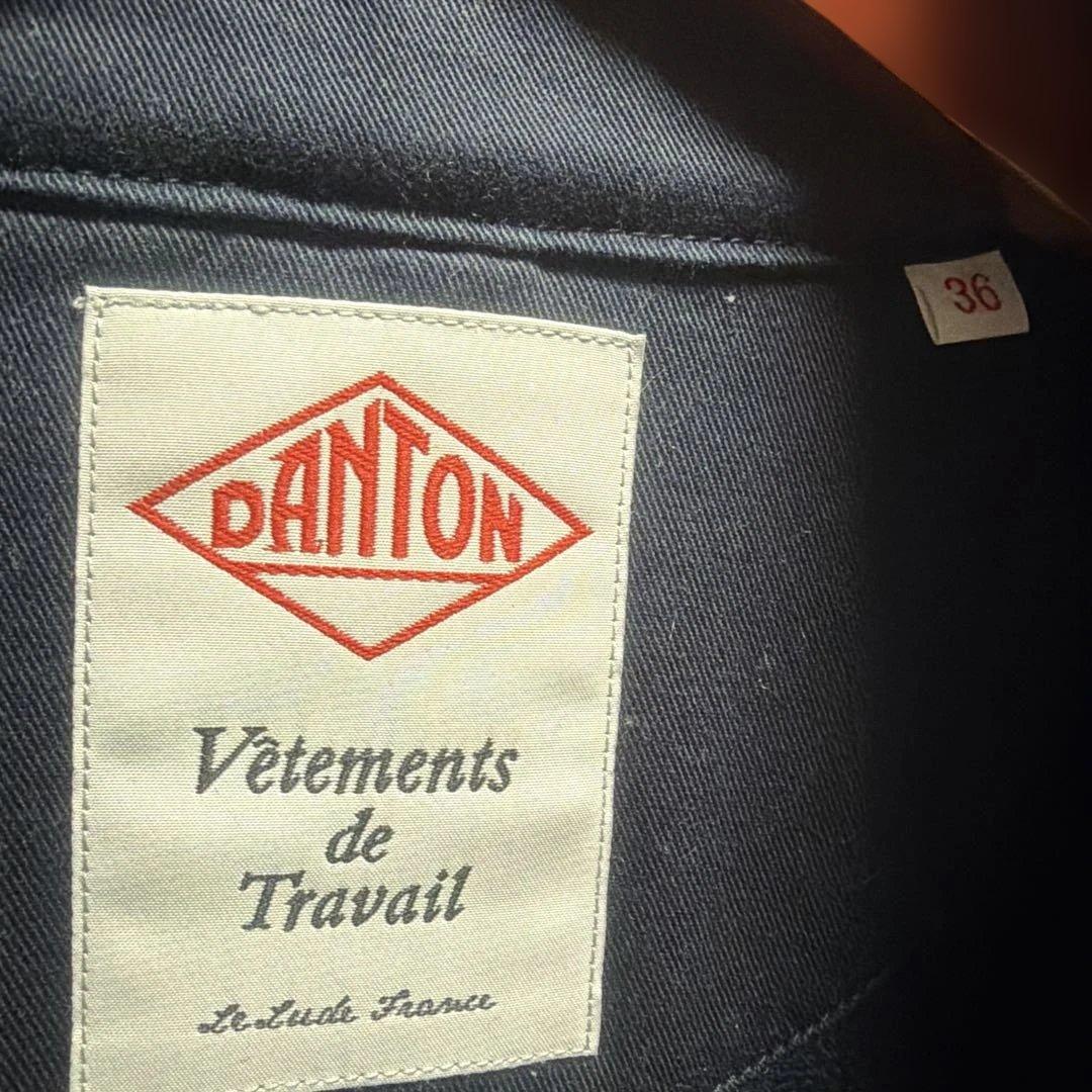 美品☆DANTON ネイビー フード付きピーコート36サイズ