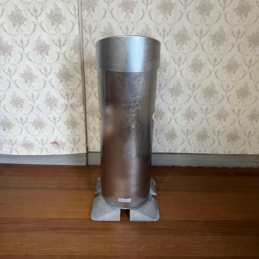 【中古品】ステンレス製 アルミ スタンド灰皿 業務用 屋外内用 店舗 吸殻入れ