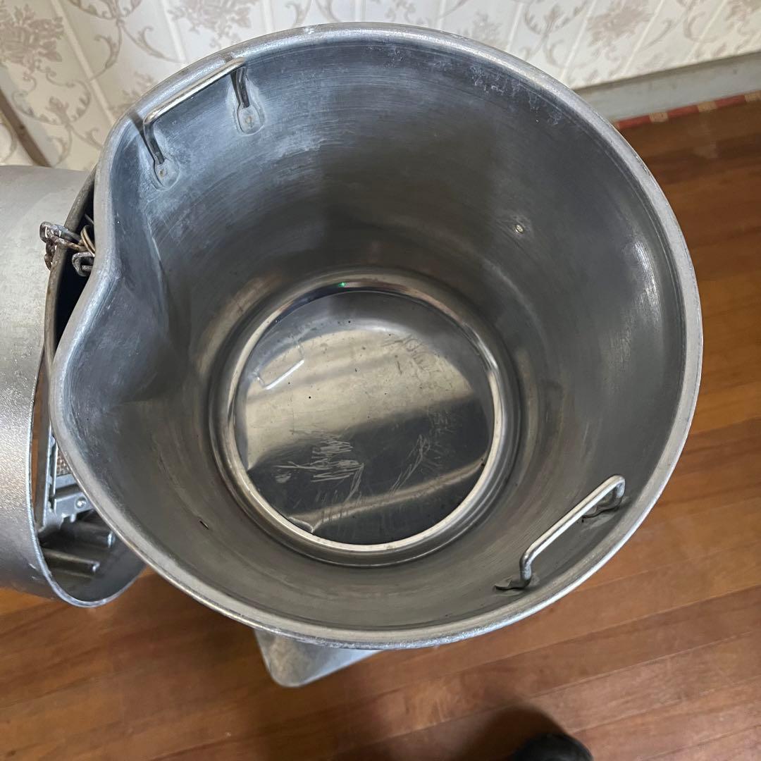 【中古品】ステンレス製 アルミ スタンド灰皿 業務用 屋外内用 店舗 吸殻入れ