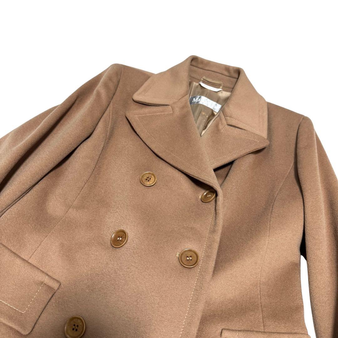 Max Maraマックマーラ　チェスターコート　ダブルブレスト　キャメル　ウール