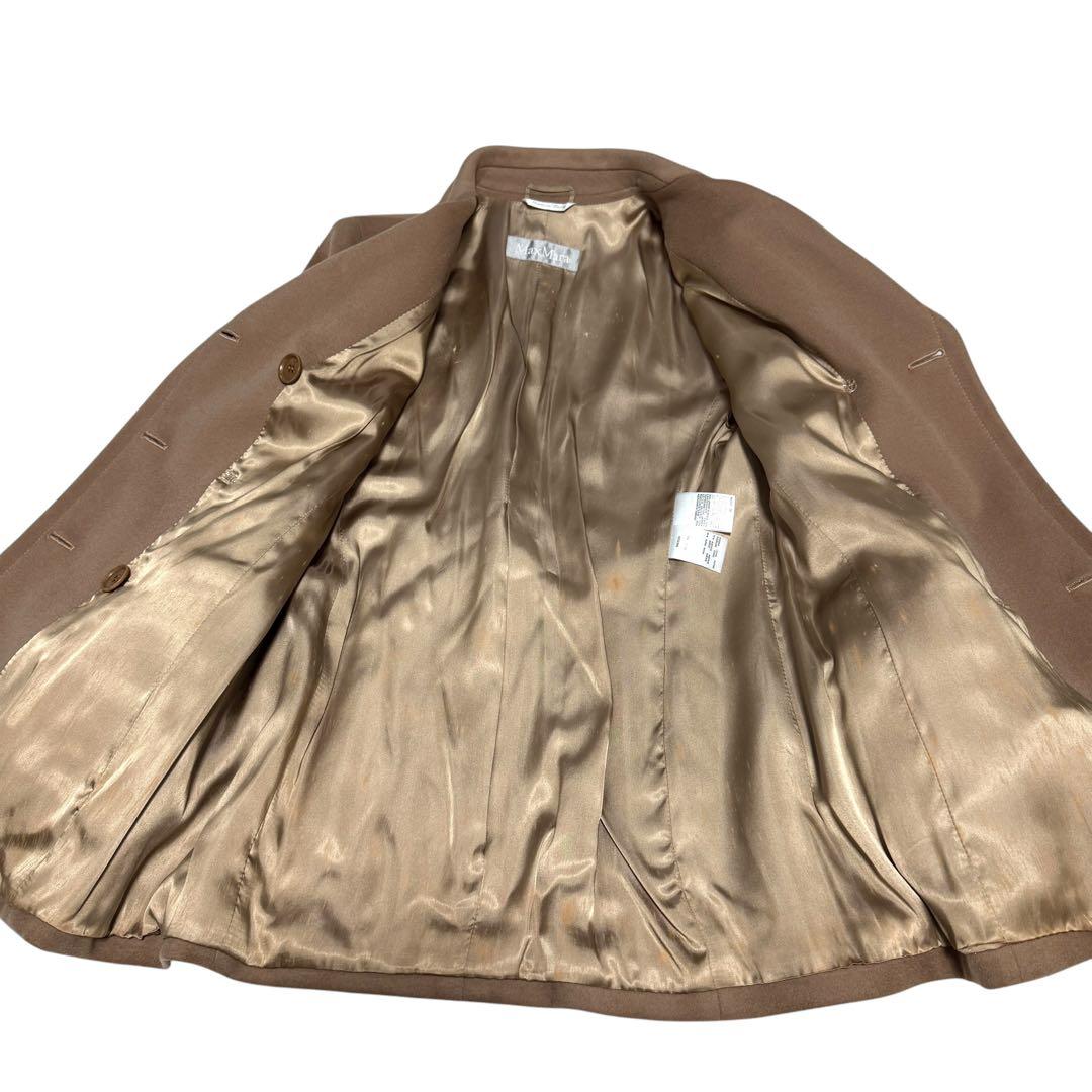 Max Maraマックマーラ　チェスターコート　ダブルブレスト　キャメル　ウール