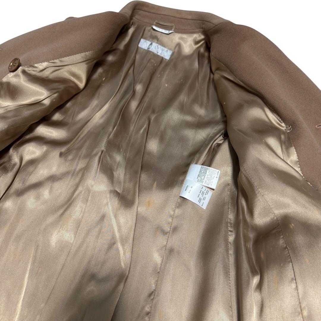 Max Maraマックマーラ　チェスターコート　ダブルブレスト　キャメル　ウール